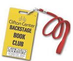 Backstage Book Club lanyard