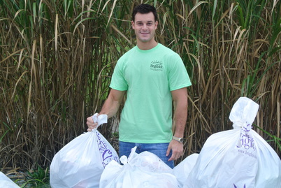 Yates holding bags