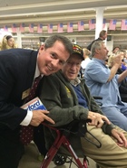 Pat with George