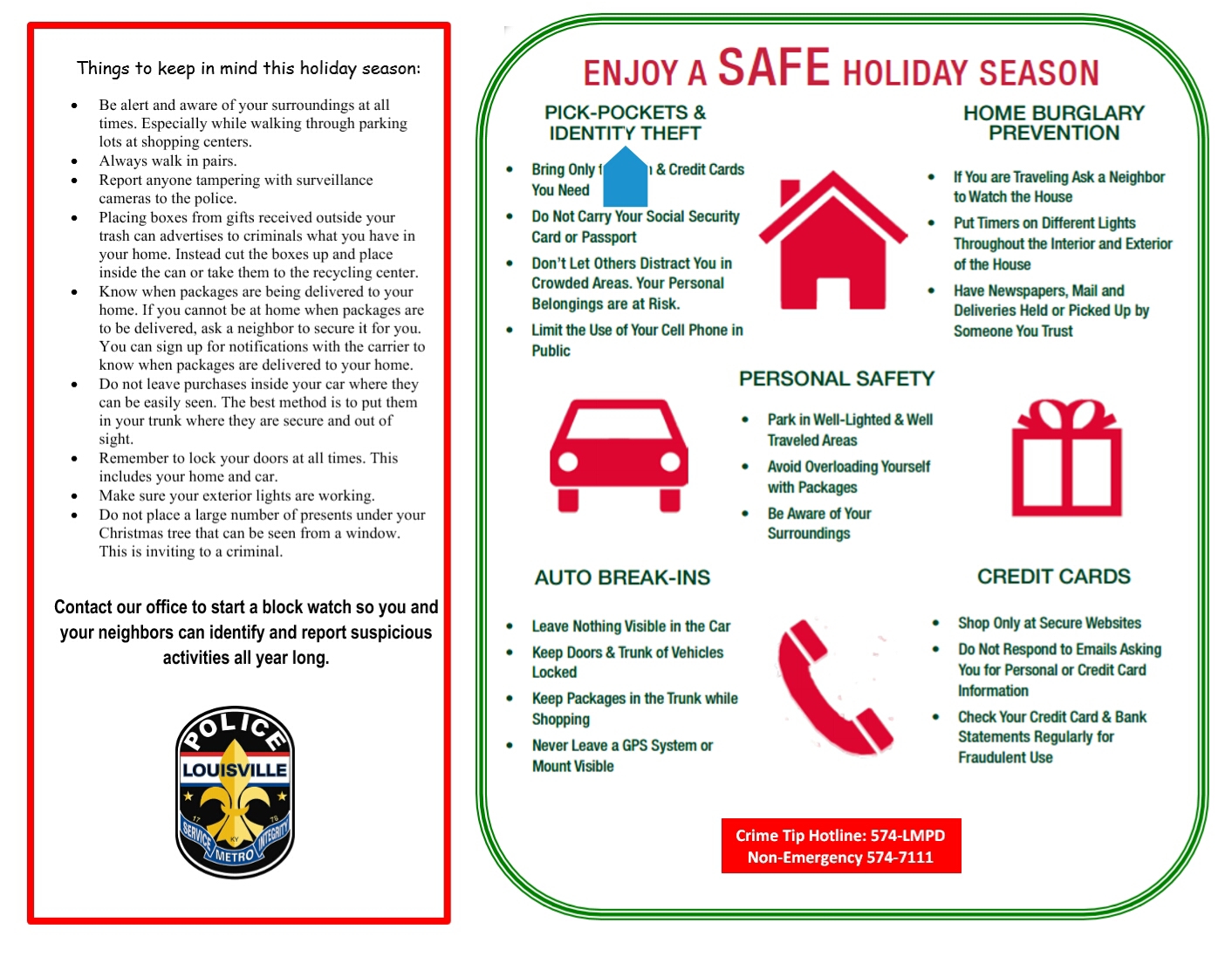 Holiday safety