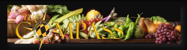 Compass Logo with Food