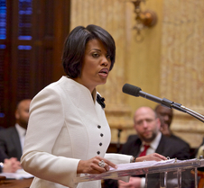 IMAGE: Mayor Stephanie Rawlings-Blake delivers the 14th annual State of the City Address