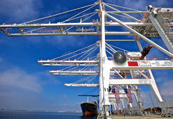 IMAGE: Enormous cranes unload cargo from ships at the Port of Baltimore