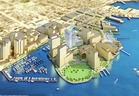 IMAGE: Architect's rendering of the Planned Harbor Point development