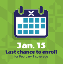 Jan. 15 last chance to enroll for February