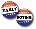 early voting buttons