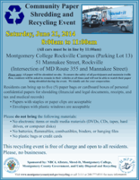Community Paper Shredding and Recycling Events