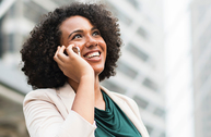 Woman on phone
