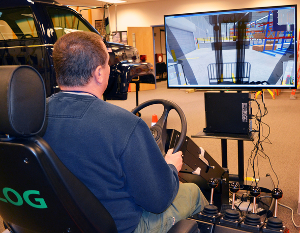 Sam Knight showcases the Forklift Simulator