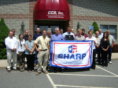 CCB Inc receiving their SHARP banner