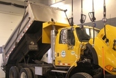 City snow plow gets ready for action