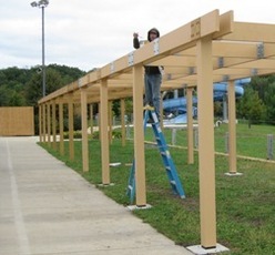 Millage funds built the shade structures at Fuller Park Pool