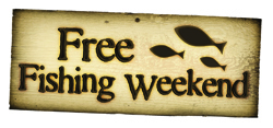 Summer Free Fishing Weekend graphic