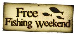 Summer Free Fishing Weekend graphic