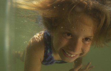 Girl swimming