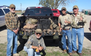 Dave Gittins with his waterfowl hunting party