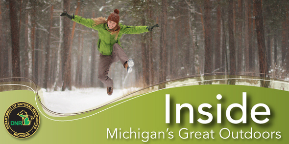 Snowboarder near the woods