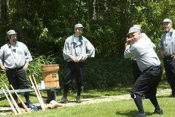 The Walker Wheels Base Ball Club plays vintage 'base ball' according to 1860s rules.