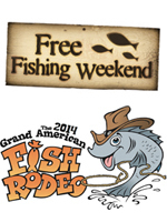 Free Fishing Weekend and Grand American Fish Rodeo