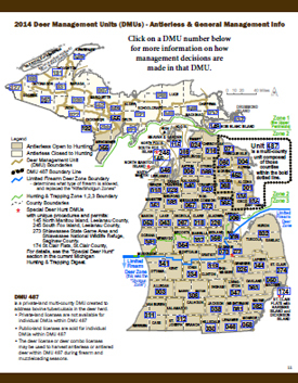 Click here to view the deer management map for more information