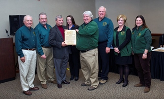 William Rustem receiving inaugural NRC conservation award
