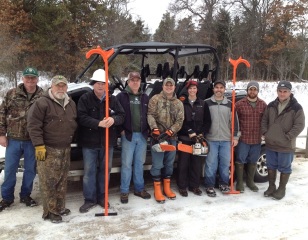 snowshoe hare habitat workday - group