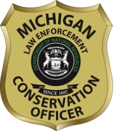 Michgian DNR conservation officer door shield