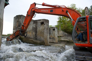 Removal of Shiatown dam