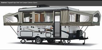 pop-up camper (side view)
