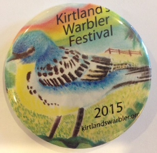 2015 Kirtland's Warbler Festival button