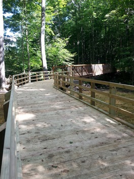 Newly replaced bridge at Sessions Creek