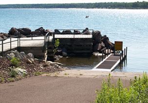 Union Bay boating access site at 'the Porkies'