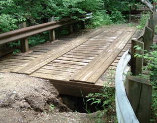 Ham Creek Bridge over Snowmobile Trail #6 in Missaukee County