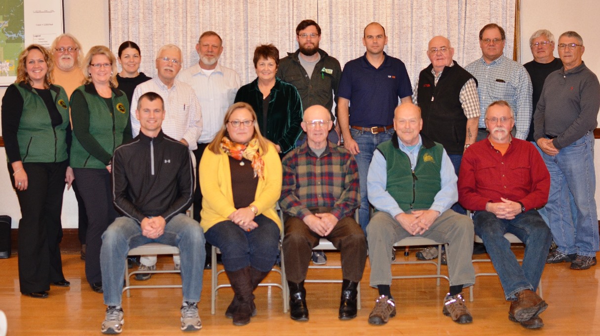 The Western Upper Peninsula Citizens' Advisory Council posed in a group shot at a recent meeting in Crystal Falls.
