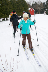 cross country skiing