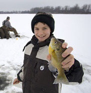 youth ice fishing