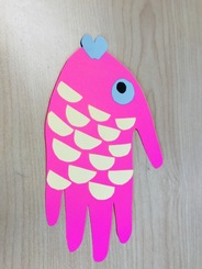 Sample handprint fish craft