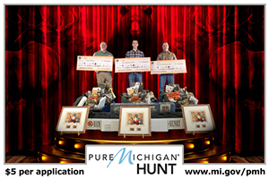 Pure Michigan Hunt winners with prizes