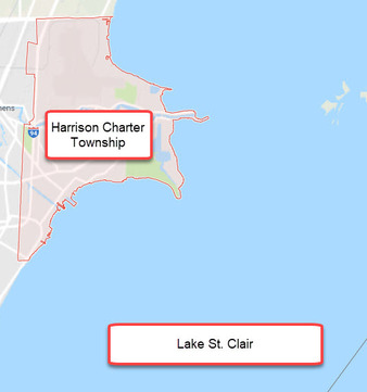 Harrison Charter Twp. Map - On the shores of Lake St. Clair 