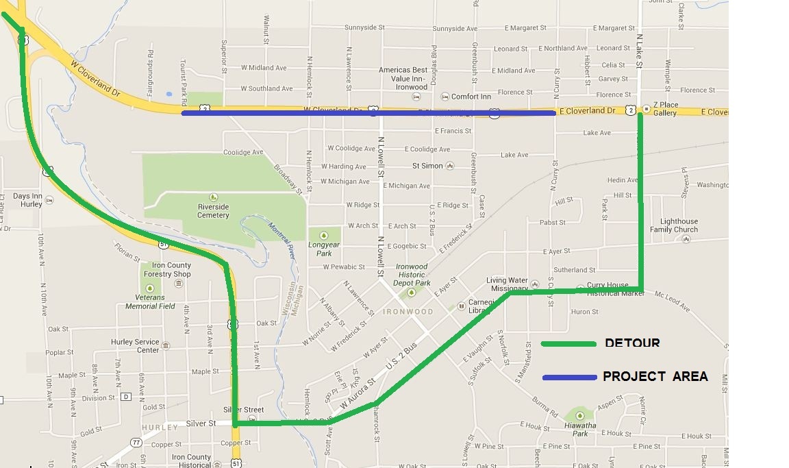 Ironwood Map