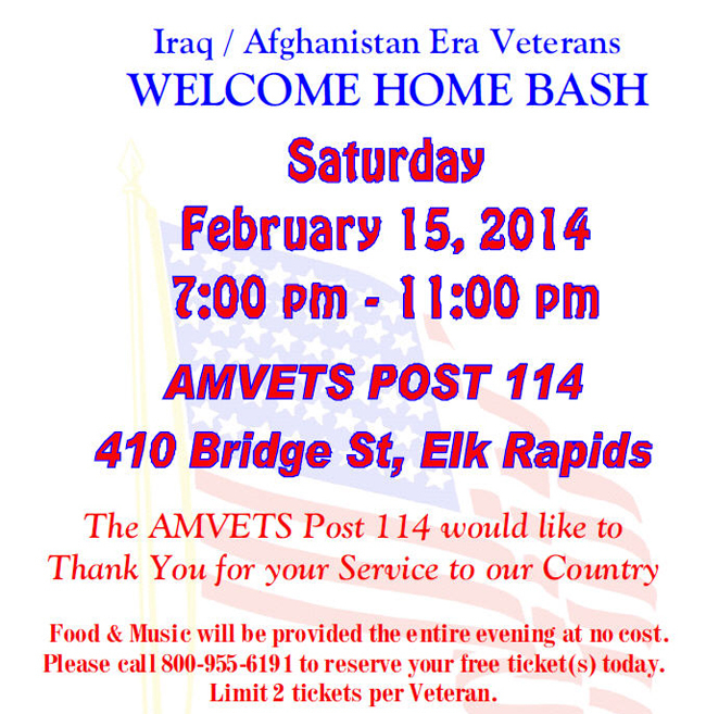 AMVETS Welcome Home Bash