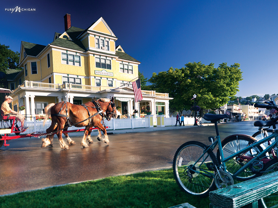 Join Pure Michigan for a real-time, interactive trip around Mackinac Island