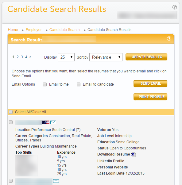 candidate search