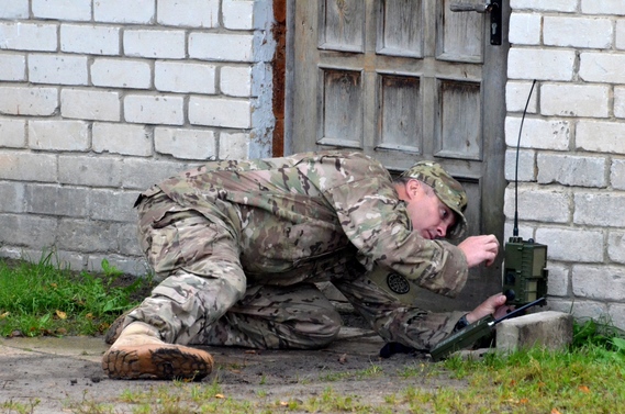 1431st Staff Sgt. sets up an early warning system