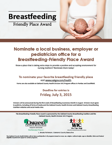 Breastfeeding-Friendly Place Awards