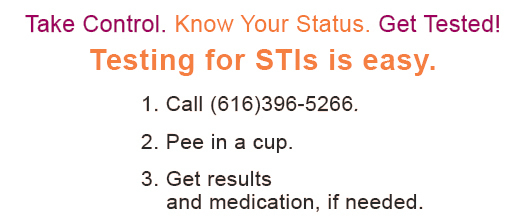 STI testing 1, 2, 3