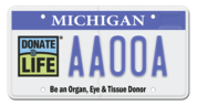 Donate life fundraising plate