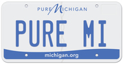 Pure Michigan standard plate