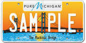 Mackinac Bridge plate