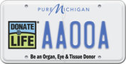donate life plate